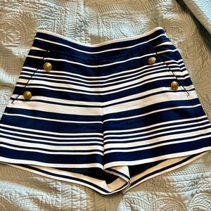 J. Crew Navy and white sailor short